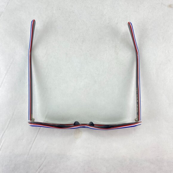 Vintage Foster Grant Red White Blue Mirrored Sunglasses - Picture 6 of 10